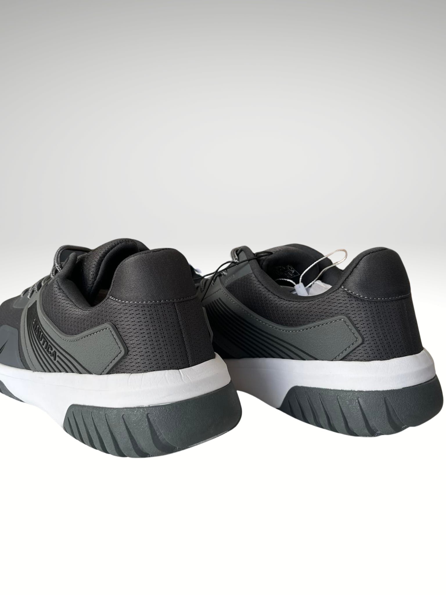Nautica Men's Sneaker Curtis Charcoal/Black Pop Size 9.5 - Image 3