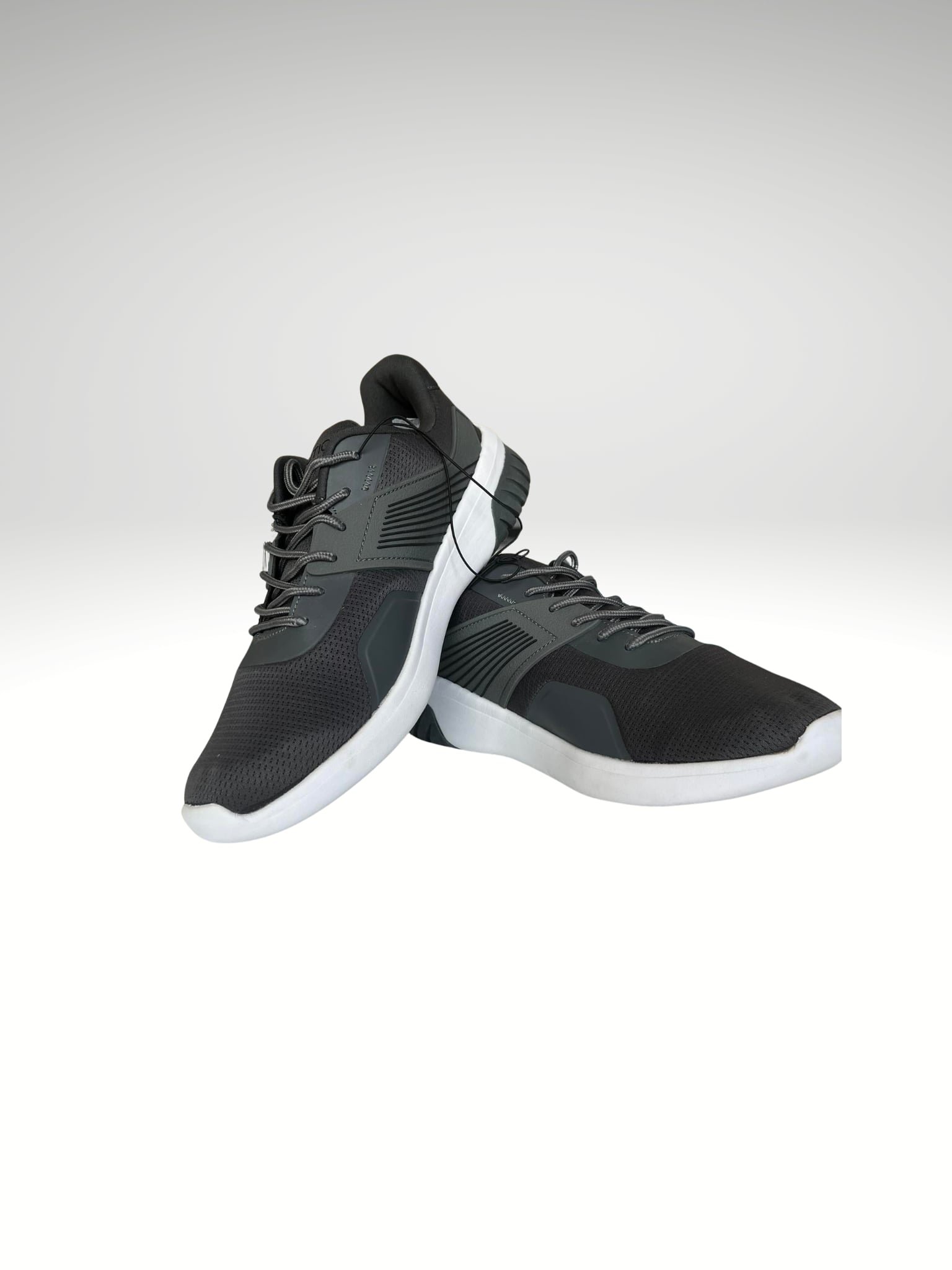Nautica Men's Sneaker Curtis Charcoal/Black Pop Size 9.5