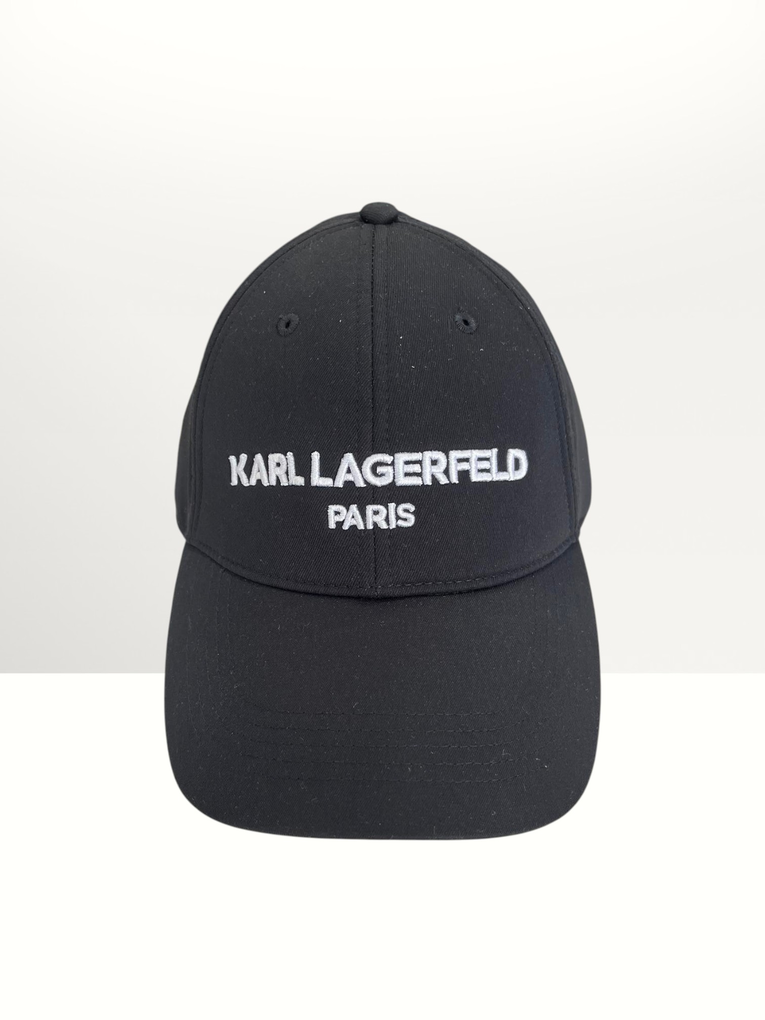 Karl Lagerfeld Paris Black Baseball Cap Item #2044