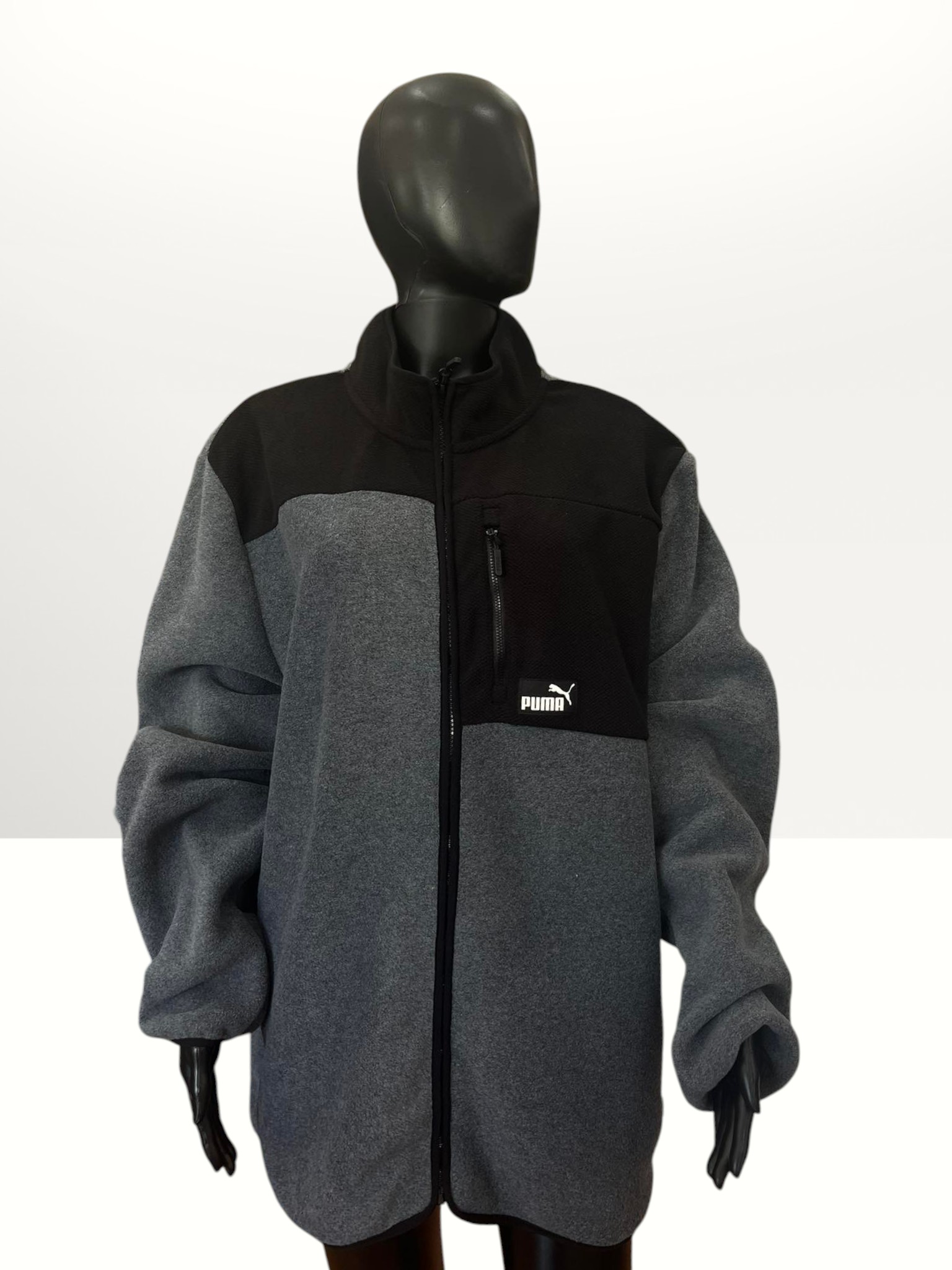 Puma Men's Polar Fleece Colorblocked Full-Zip Jacket Item #2076