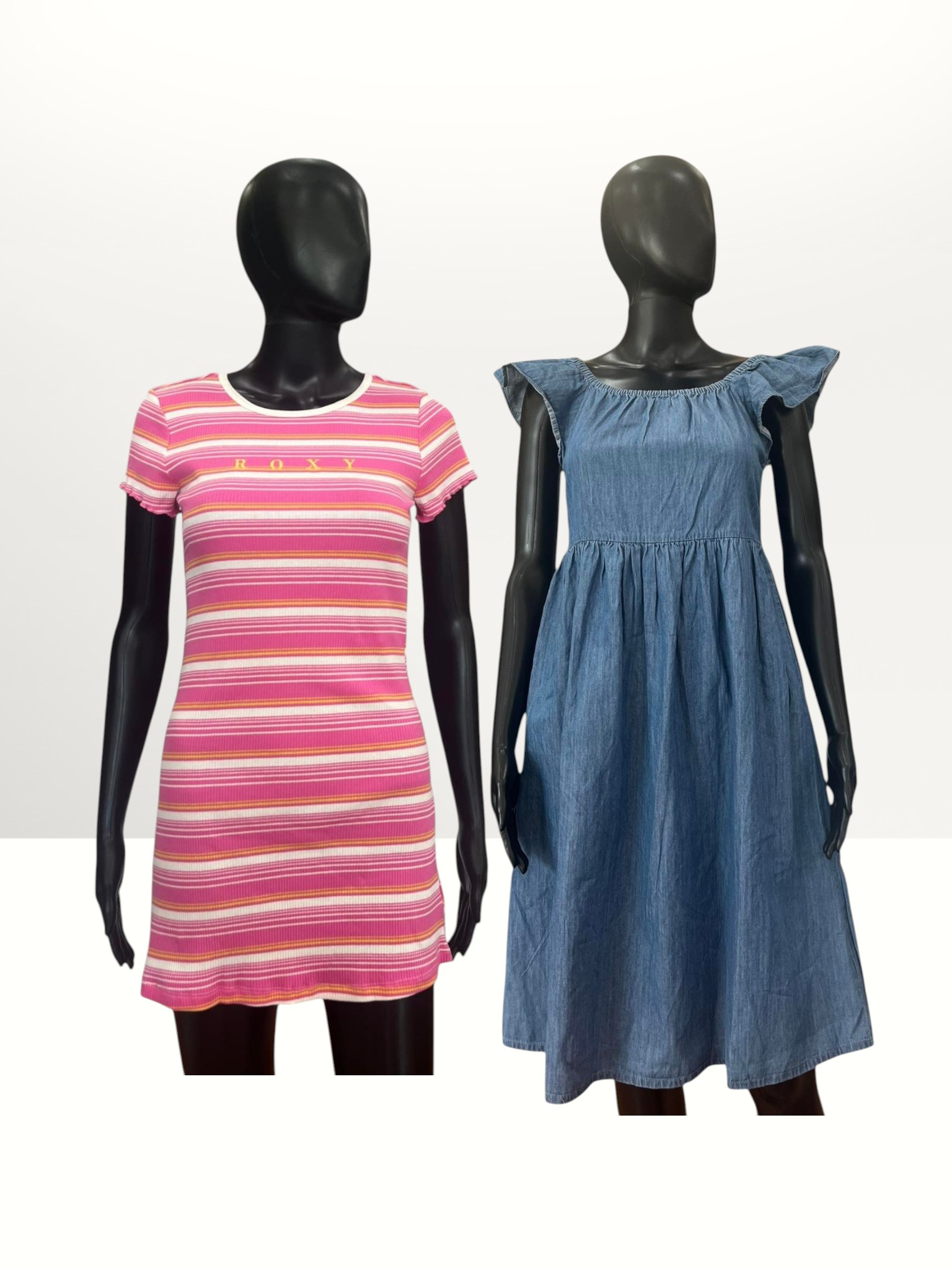 Roxy Youth 2Pack Dress PinkBlue Large Item #2090