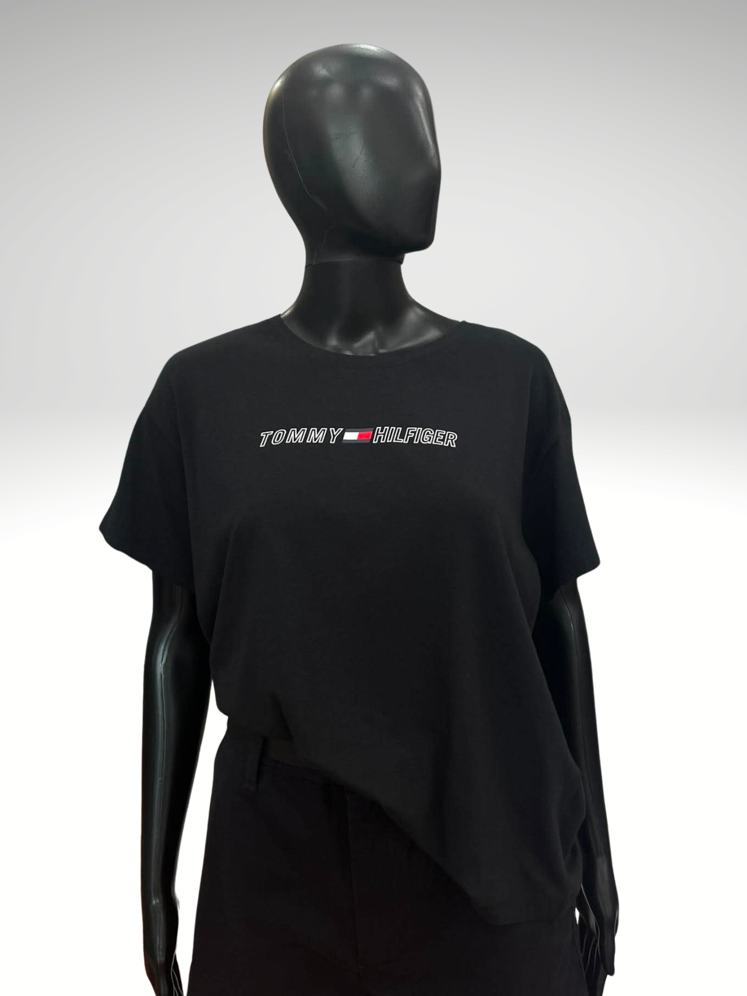 Tommy Hilfiger Ladies Black Top Item #2109 - Image 5