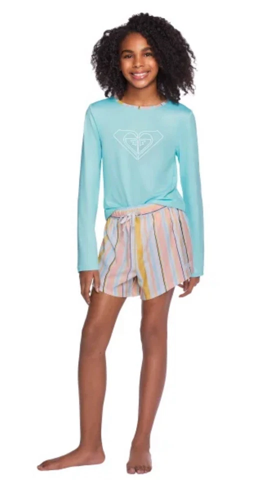 Roxy Youth 3-piece Swim Set Light Blue Large Item #2080 - Image 5
