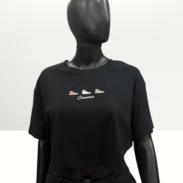 Converse Ladies Shirt Black Size M Item #2102