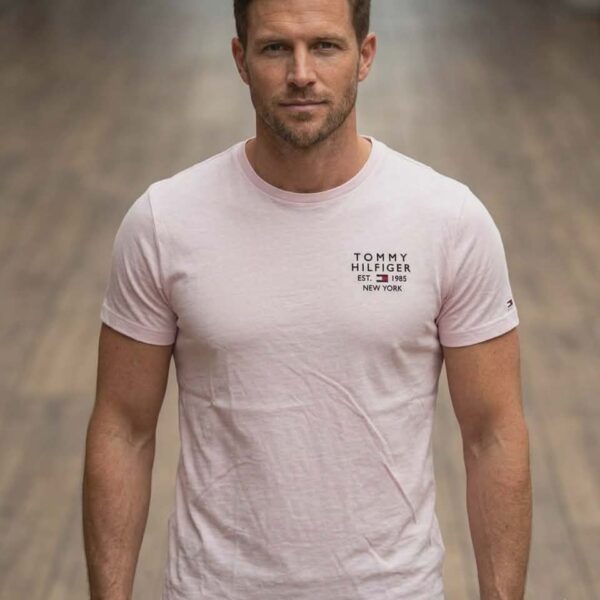 Tommy Hilfiger Shirt Pink Large Item #2059