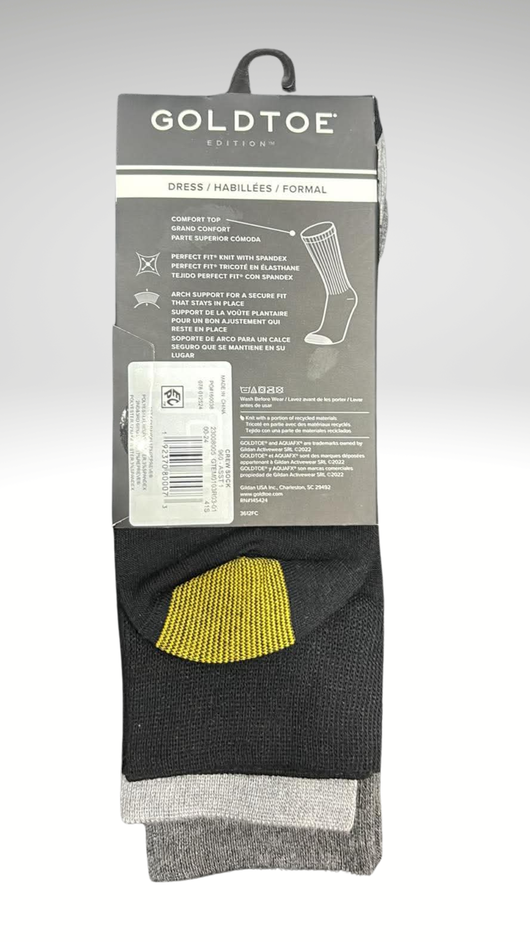 Goldtoe Edition Dress Crew Socks 3pairs Item 6008 - Image 3