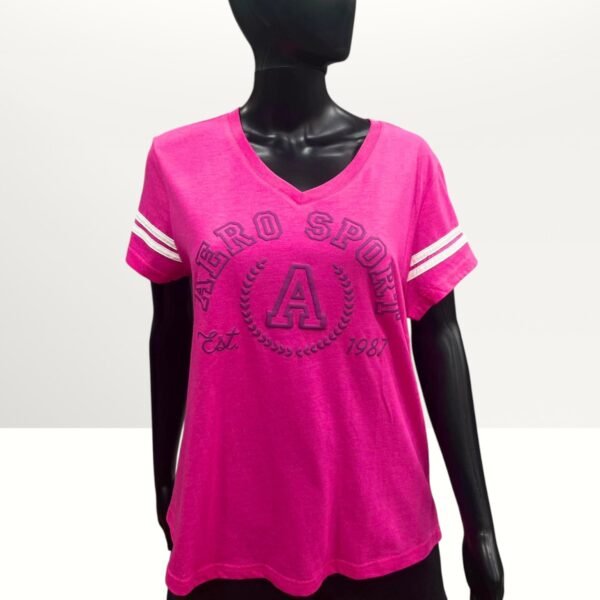 Aeropostale Womens V-neck Graphic T-shirt Large Item #2093