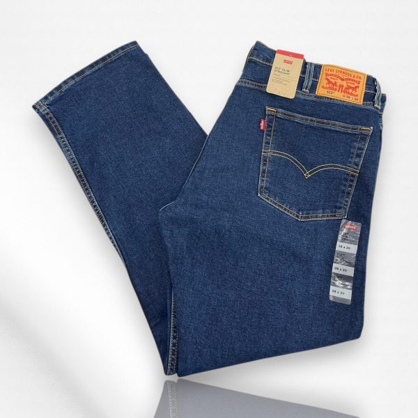 Levi's Strauss & CO 513 Slim Straight Stretch Dark Blue W38 L30 Item #2024