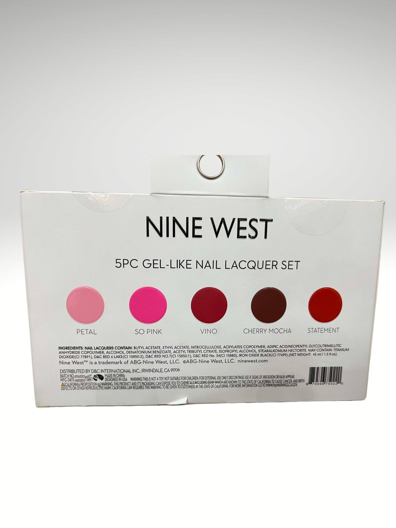 Nine West 5-Piece Gel-like Nail Lacquer Set 9mL Each Item 0001 - Image 4