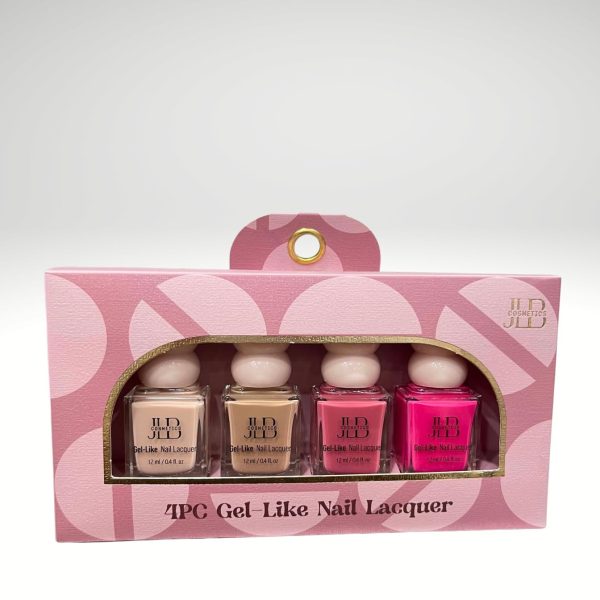 JLB Cosmetics 4-Piece Gel-Like Nail Lacquer 12 mL Item 0002