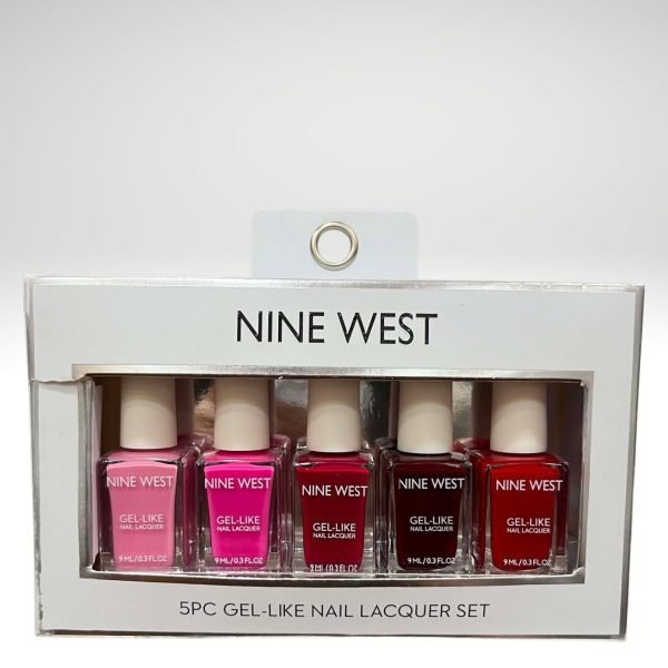 Nine West 5-Piece Gel-like Nail Lacquer Set 9mL Each Item 0001