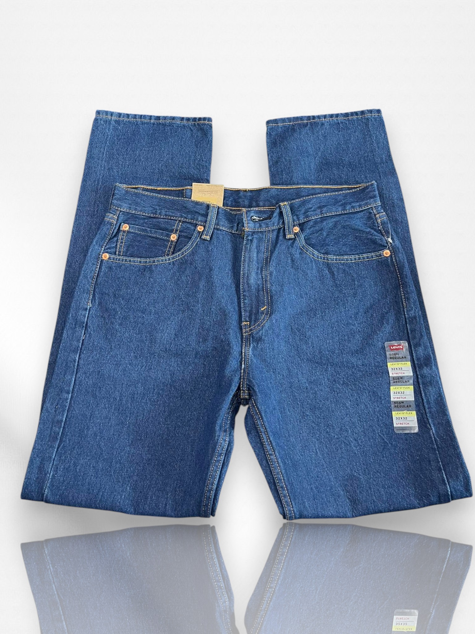 Levi's 505 Regular Mens Jeans Levi's Ease W32 L32 Item #2030 - Image 3