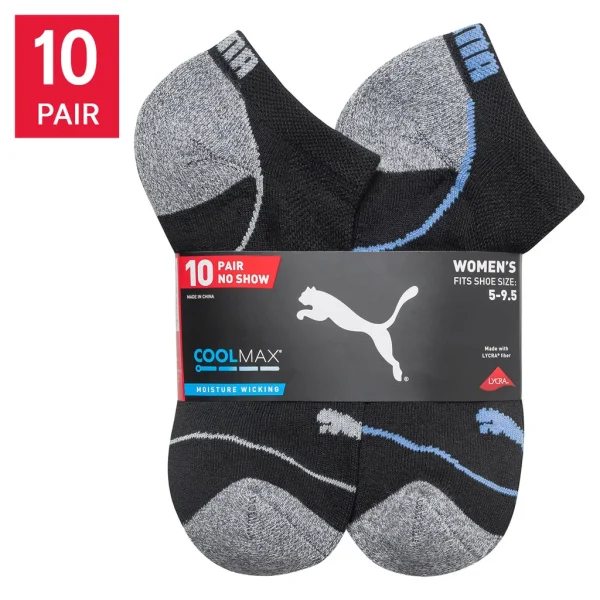 PUMA Women's No Show Sock, 10-pair Item #8020