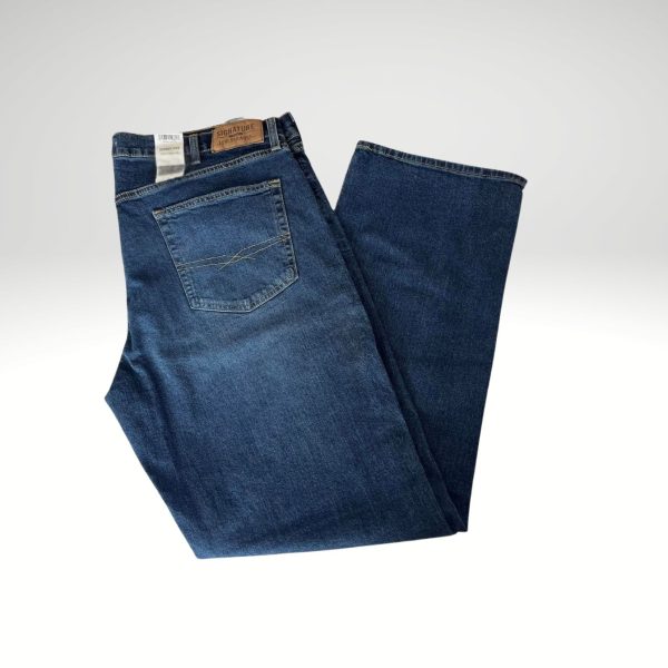 Signature Levi's Strauss & CO Men's Jeans Blue Wash Bootcut 40 x 32 Item #2022