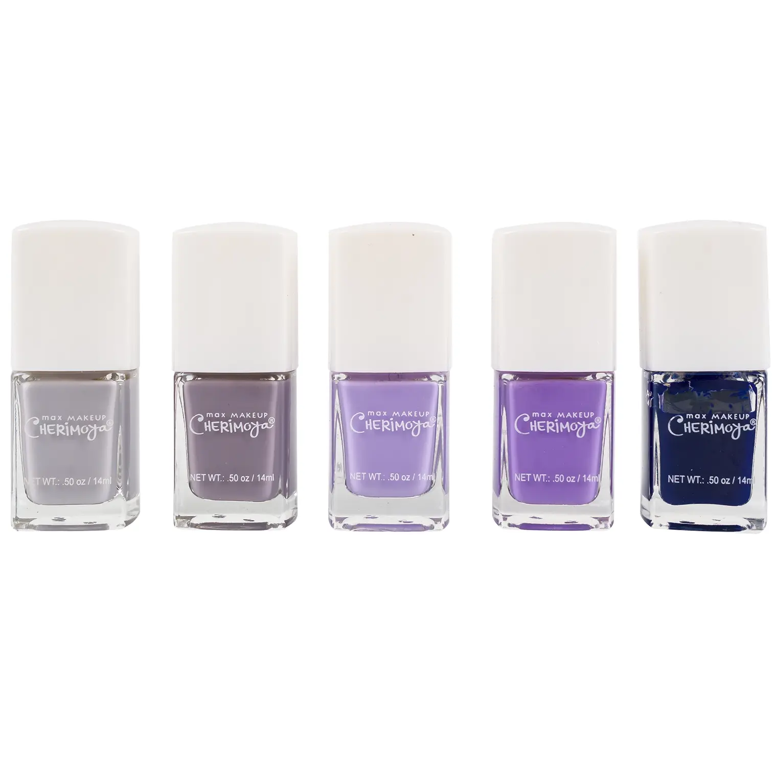 Max Makeup Cherimoya Rain Drops 5-Piece Nail Polish Set 50 Oz/ 14mL. Item 0005 - Image 2