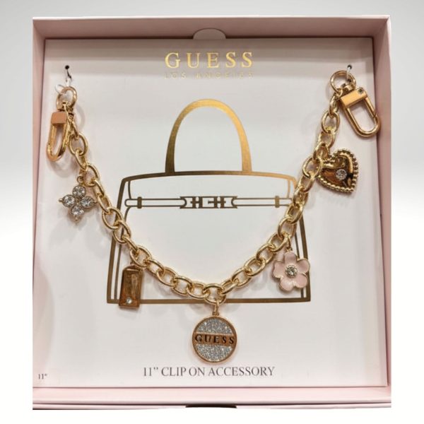 GUESS Los Angeles 11" Clip-On Accessory Circle Sparkling LOGO Item #5042
