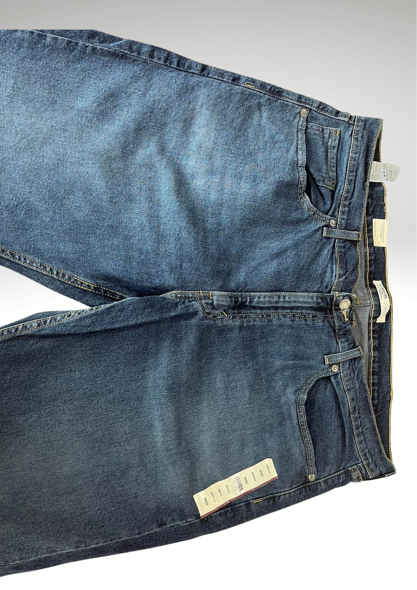 Signature Levi's Strauss & CO Men's Jeans Blue Wash Bootcut 40 x 32 Item #2022 - Image 3