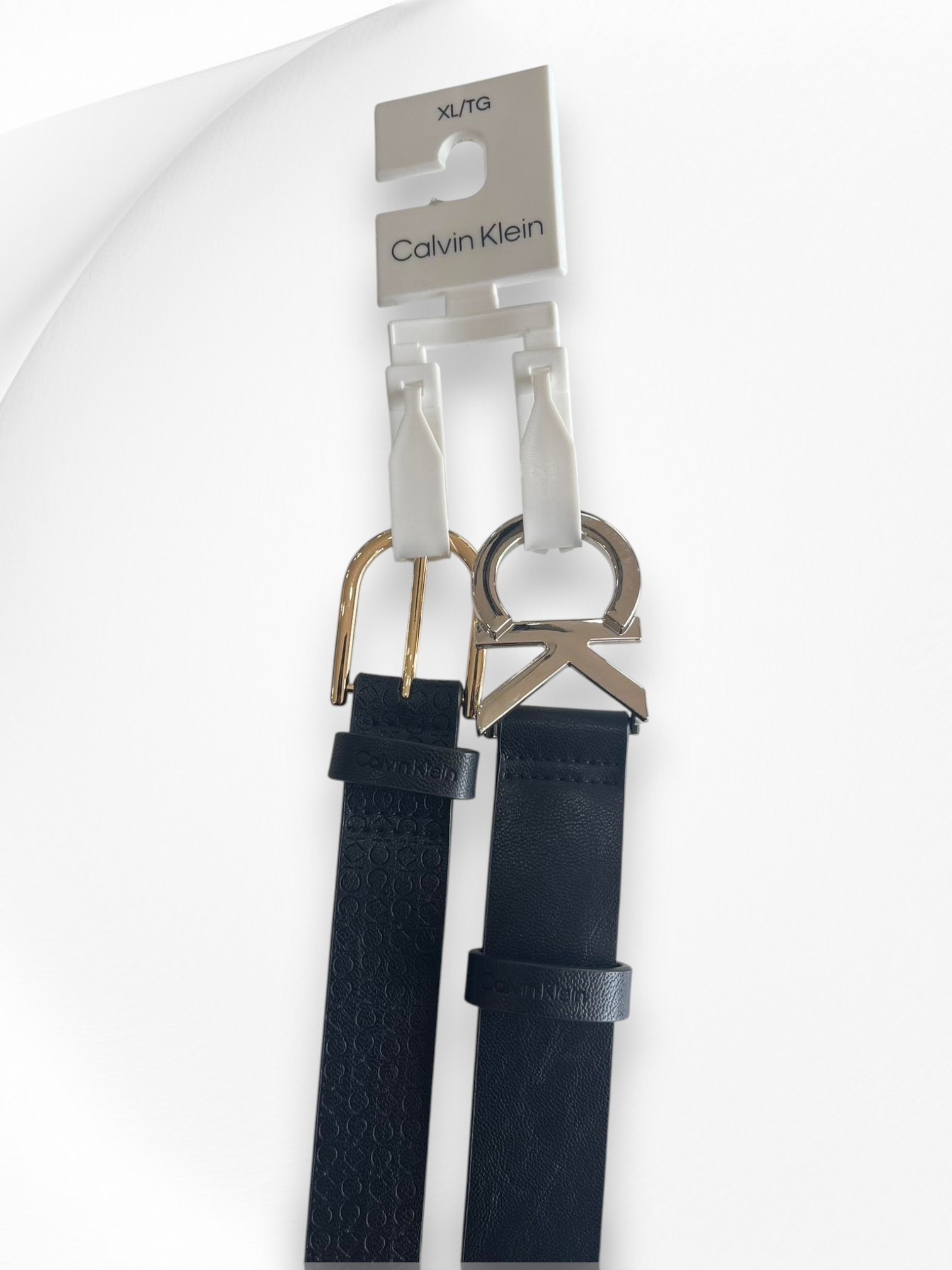 Calvin Klein Women's Leather Belt Set of 2 Size XL Item #2014 - Image 3