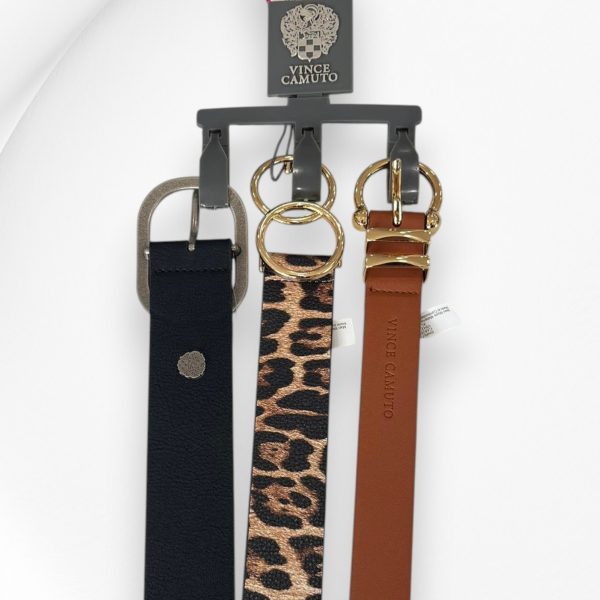 Vince Camuto Set of 3 Faux Leather Belts Size XL Item #2017