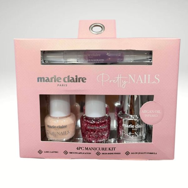 Marie Claire Paris Pretty Nails 4-Piece Manicure Set  Item 0006
