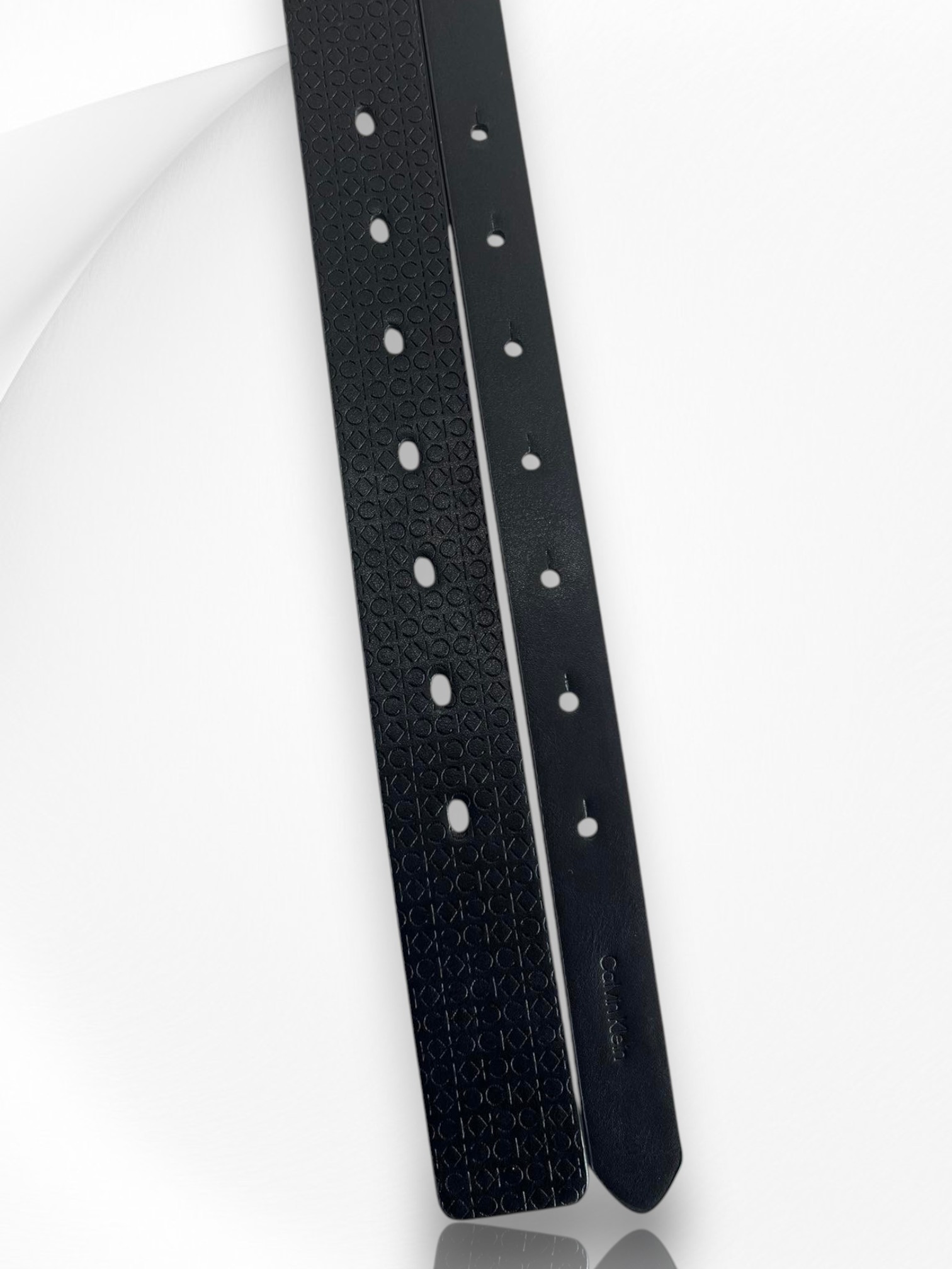 Calvin Klein Women's Leather Belt Set of 2 Size L Item #2015 - Image 3