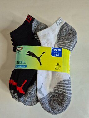 PUMA YOUTH NO SHOW SOCKS 10 PAIR Item #8019