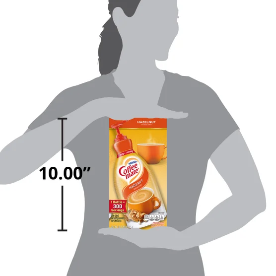 Nestlé Coffee-mate Coffee Creamer, Hazelnut, Pump Bottle, 50.7 fl oz - Image 6