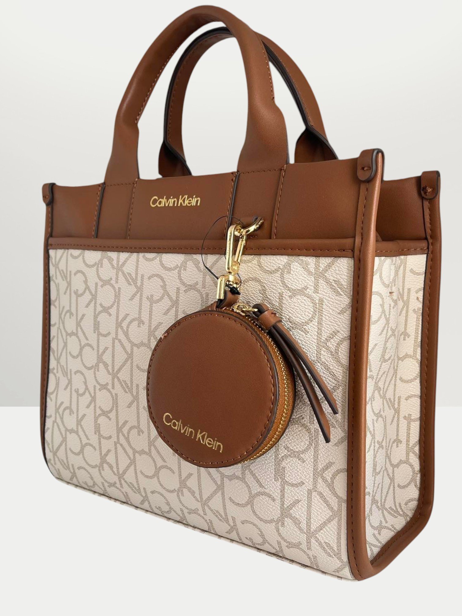 Calvin Klein Satchel Bag with a Brown Crossbody Strap H3JBJZZ3 - Image 2