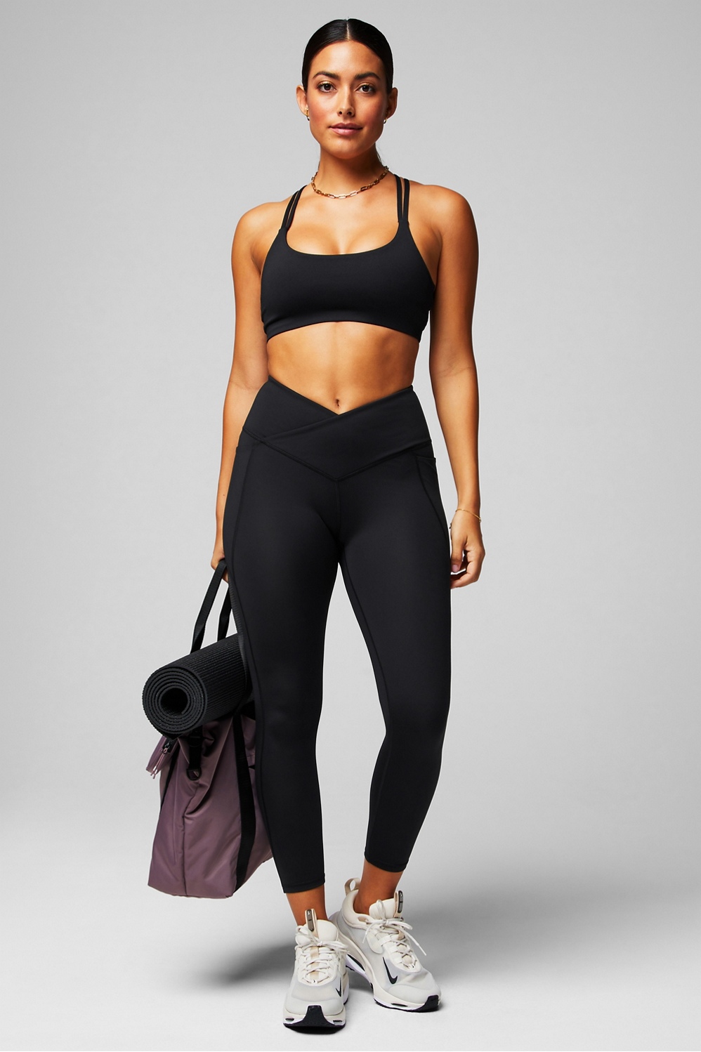 Fabletics Women's 2-Pack Principal Low Impact Bra, Black/White Item #2122 - Image 6