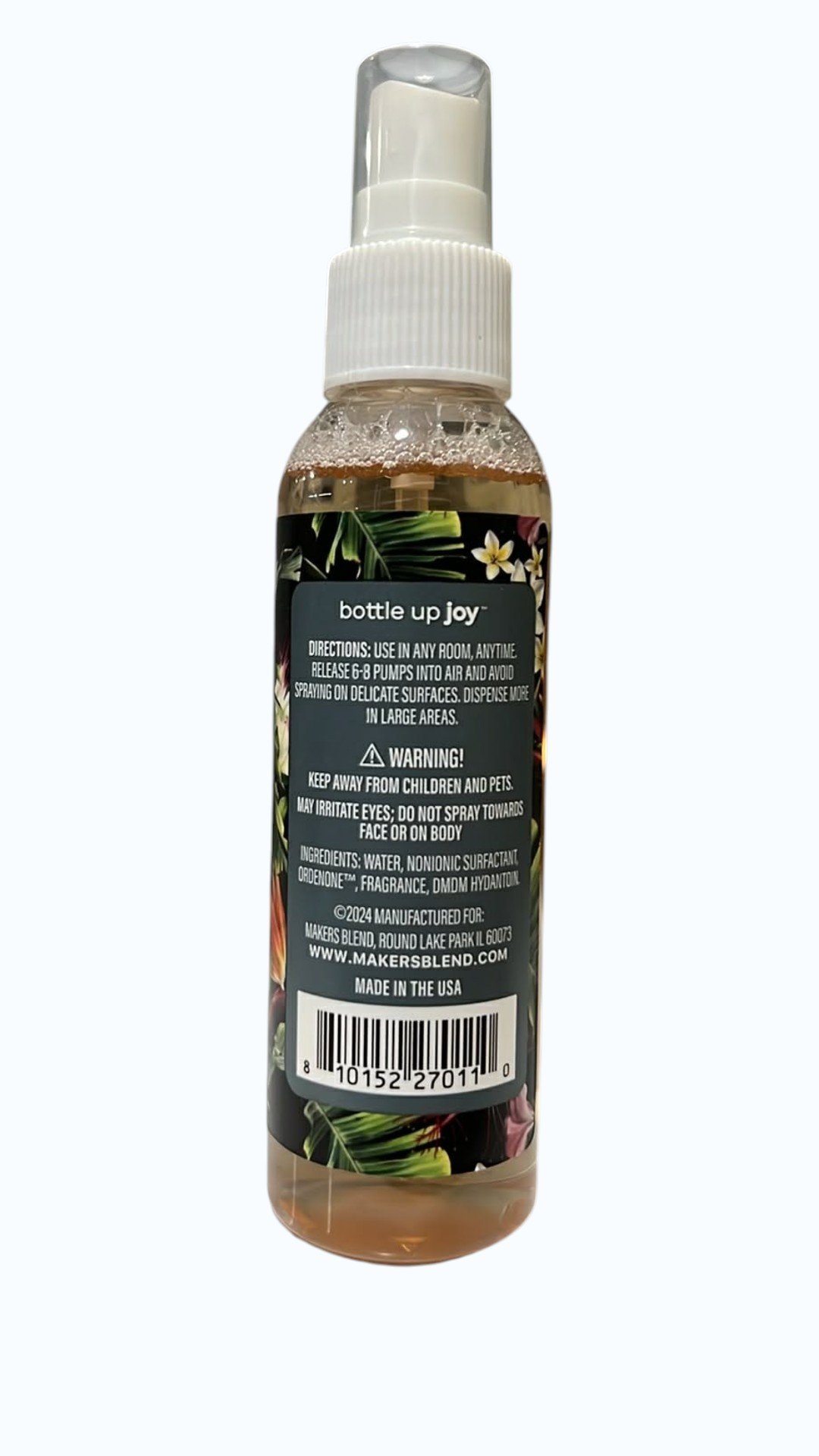 BOTTLE UP JOY ISLAND VANILLA AND CASHMERE CONCENTRATED ROOM MIST - Image 2