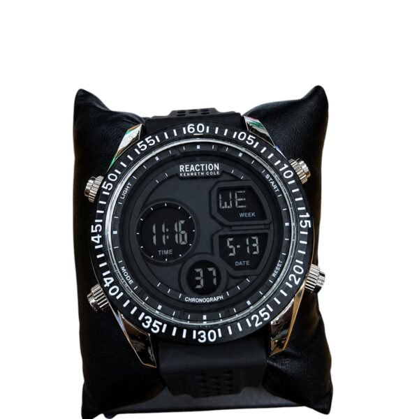 Kenneth Cole Reaction Men's 45mm Black Silicone Watch