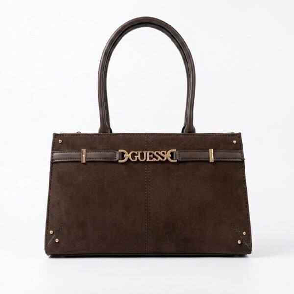 Guess Satchel Bag Brown Gamosa/Leather