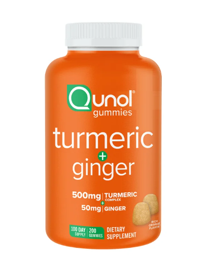 Qunol Turmeric Plus Ginger, 200 Gummies Item #4028