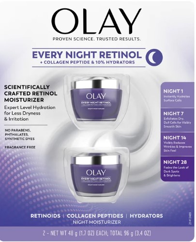 Olay Every Night Retinol, 1.7 oz, 2-pack Item #3028