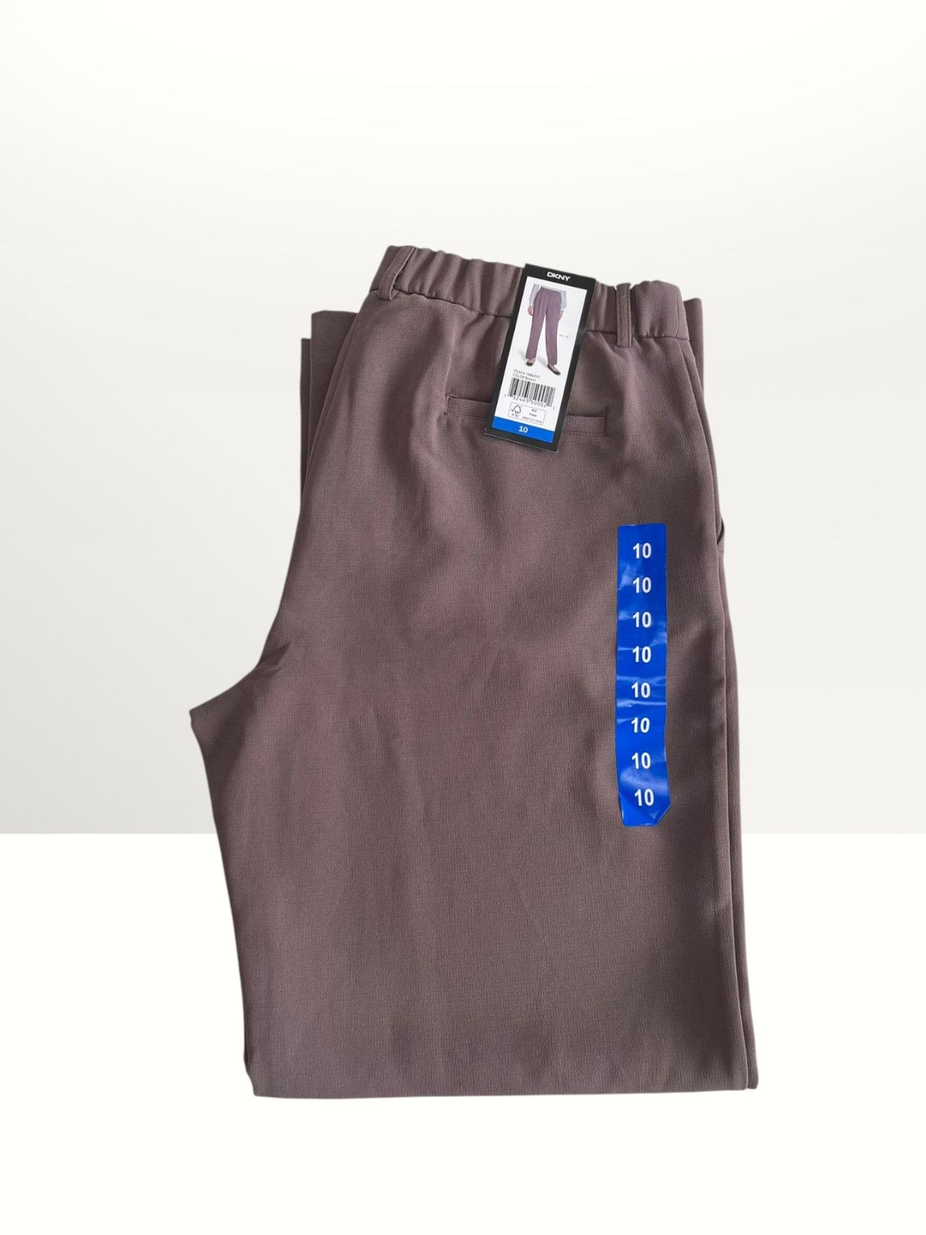 DKNY Pleated Womens Trousers Size 10 Item #2042 - Image 2