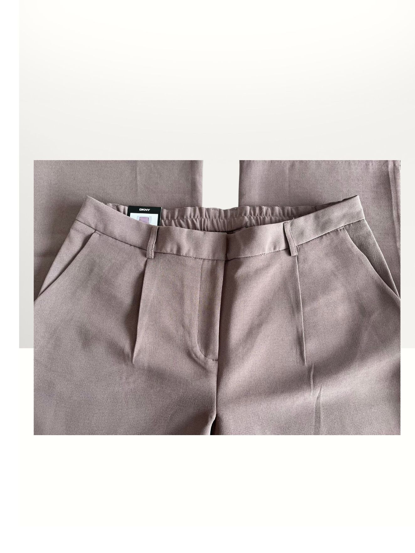 DKNY Pleated Womens Trousers Size 10 Item #2042 - Image 3