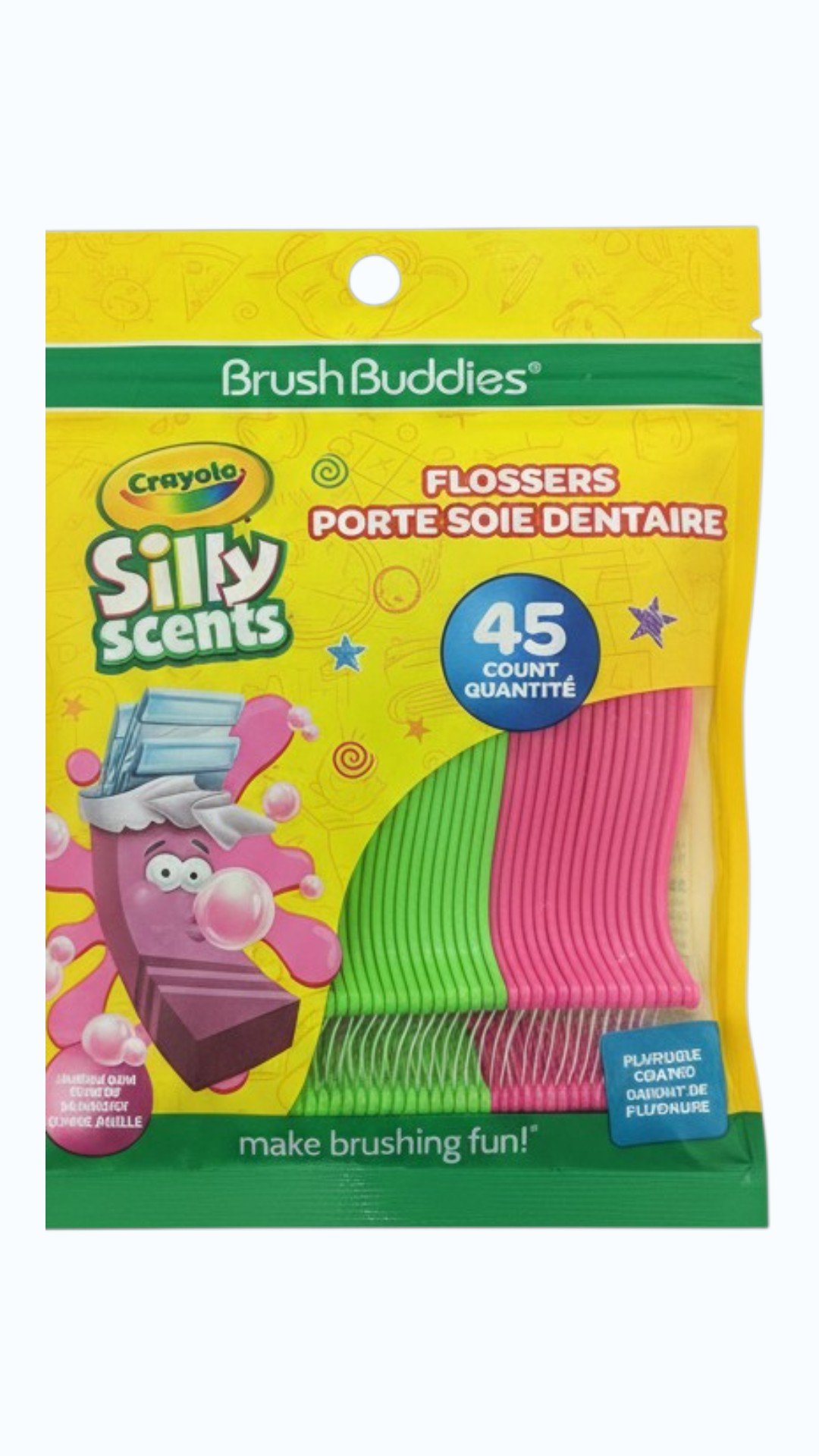 BRUSH BUDDIES FLOSSERS 45PCS