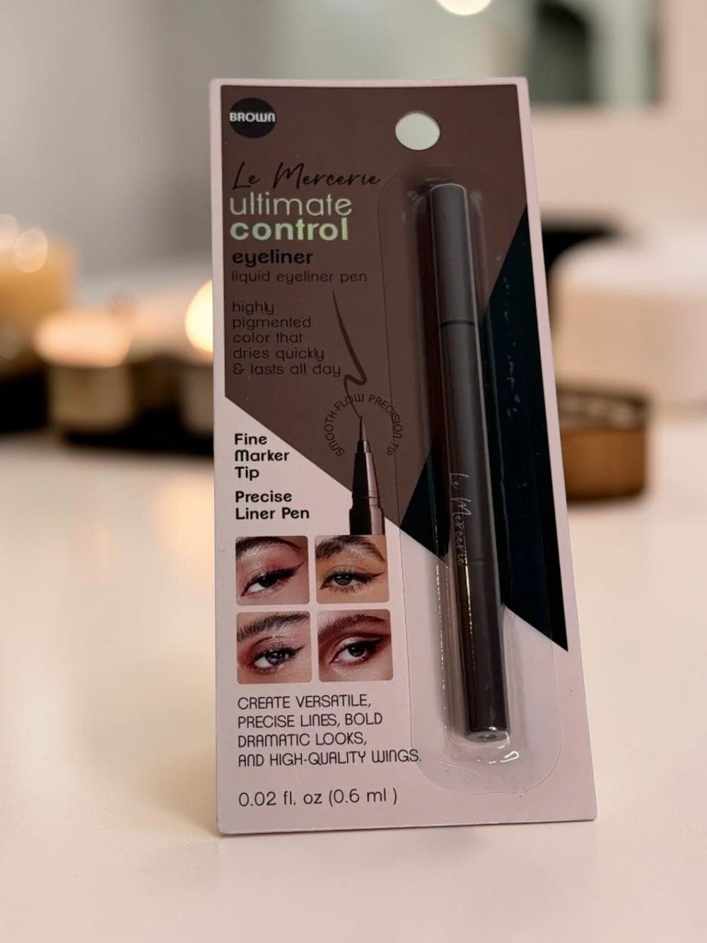 LE MERCERIE ULTIMATE CONTROL EYELINER BROWN