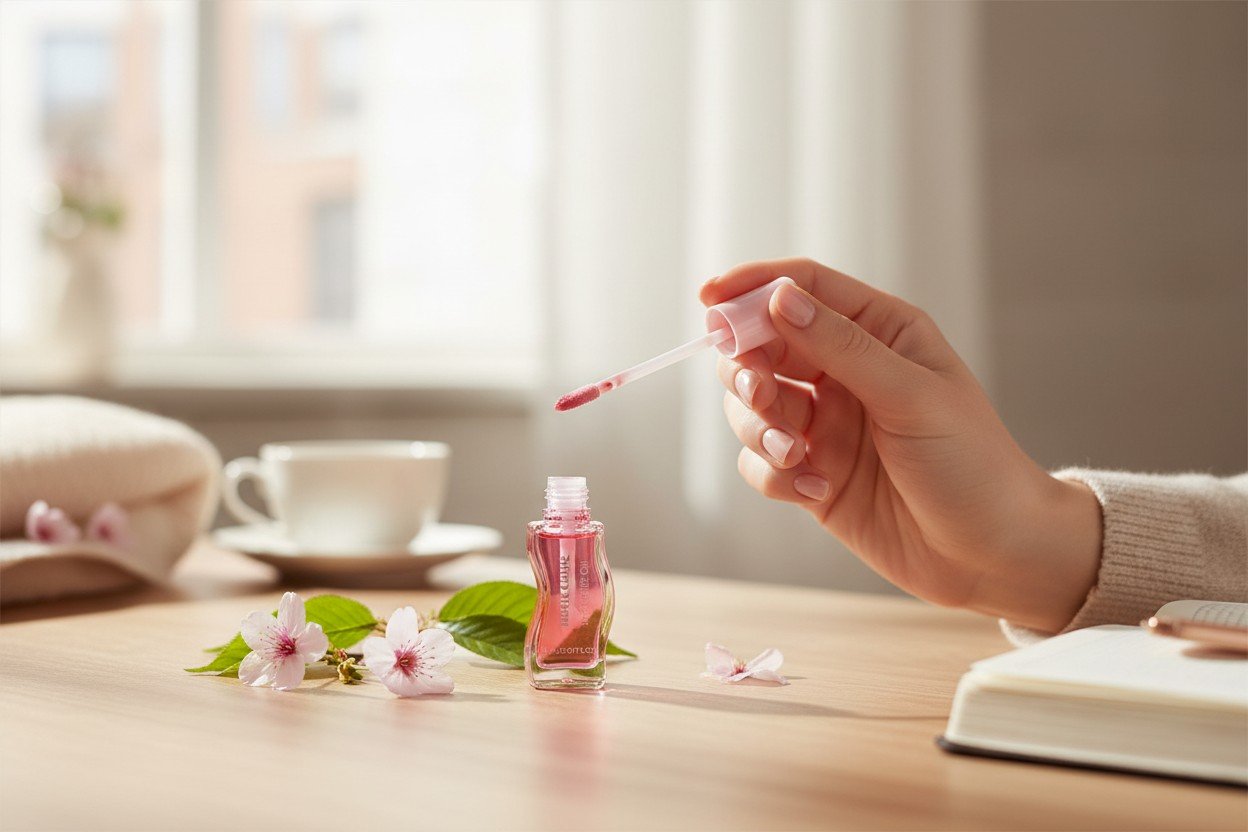MARIE CLAIRE TINTED LIP OIL CHERRY OIL INFUSED - Image 2