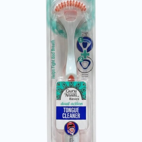 GURU NANDA DUAL ACTION TONGUE CLEANER GNDATC-577
