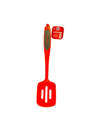 MCCORMICK SOLID TURNER SLOTTED SPOON RED