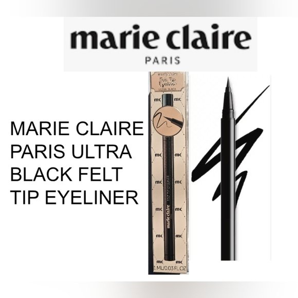 MARIE CLAIRE FELT TIP-EYELINER ULTRA BLACK MC-366