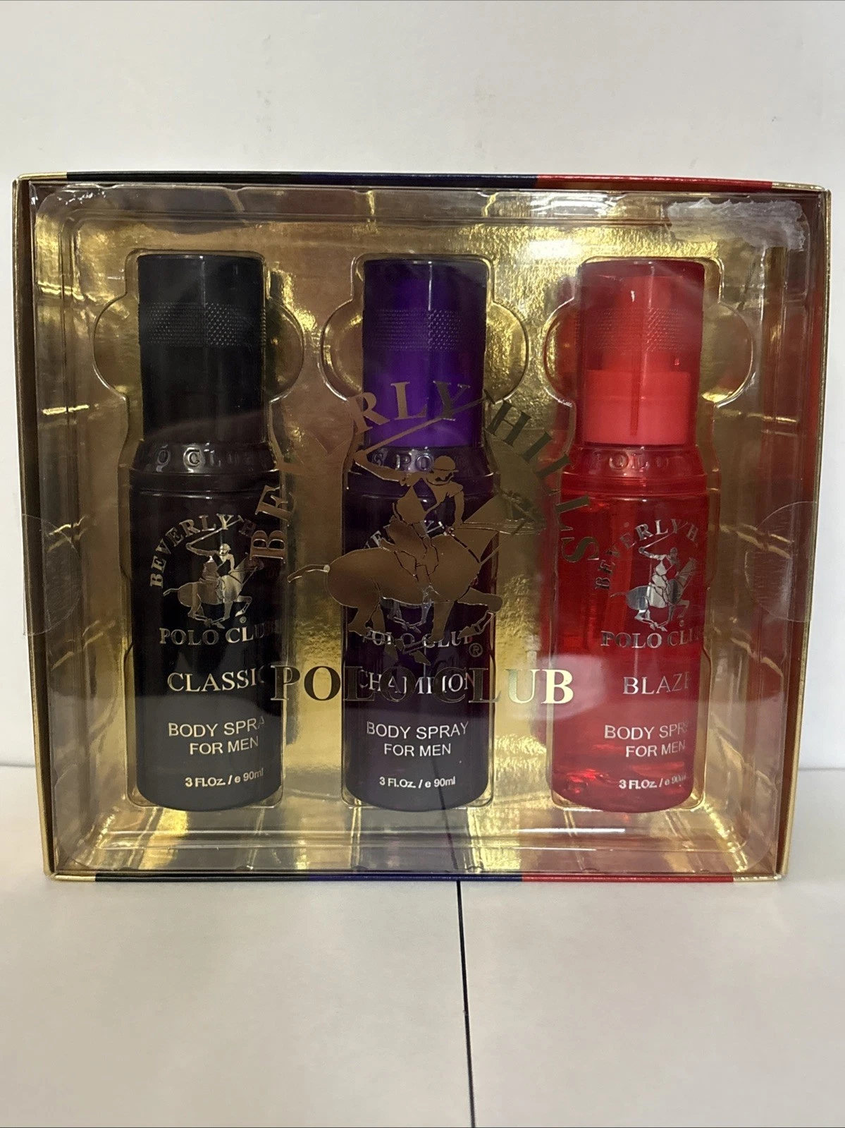 Beverly Hills POLO CLU Body Spray for Men Set