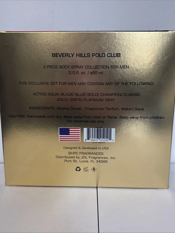 Beverly Hills POLO CLU Body Spray for Men Set - Image 2