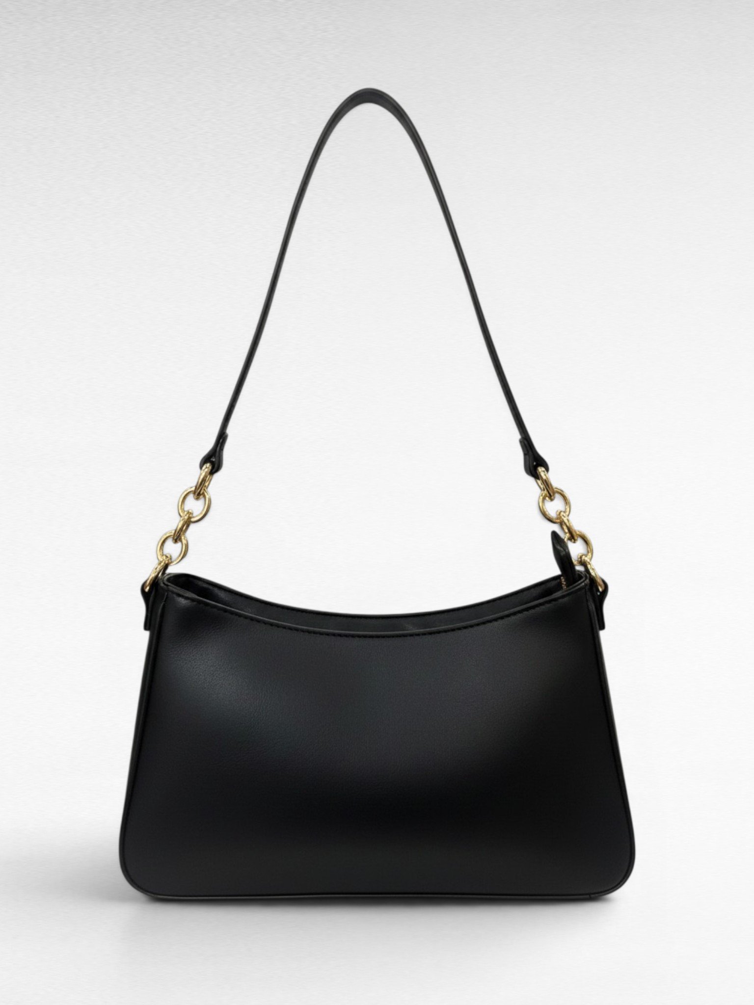 Studio Collection Shoulder Bag Plain Black - Image 3