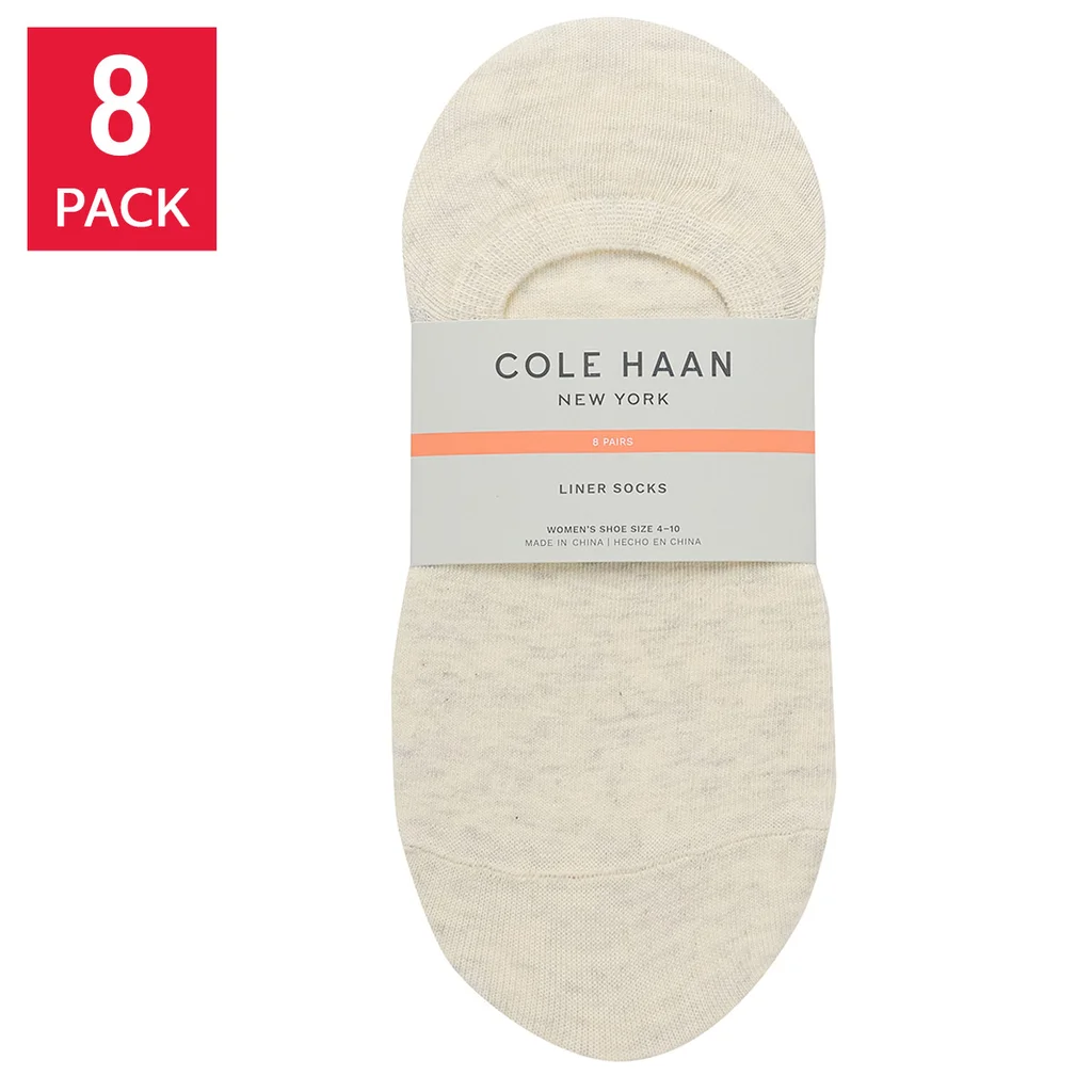 Cole Haan Liner Socks 8-Pair, Shoe Size: (4-10) Item 6015 - Image 7