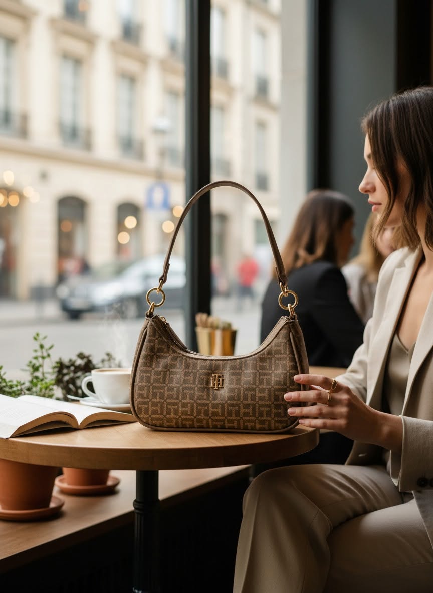 Tommy Hilfiger Bag Kili Brown Printed - Image 3