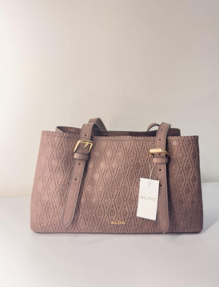 Aldo Shoulder Bag  Embossed SIG Cocoa Item #11228